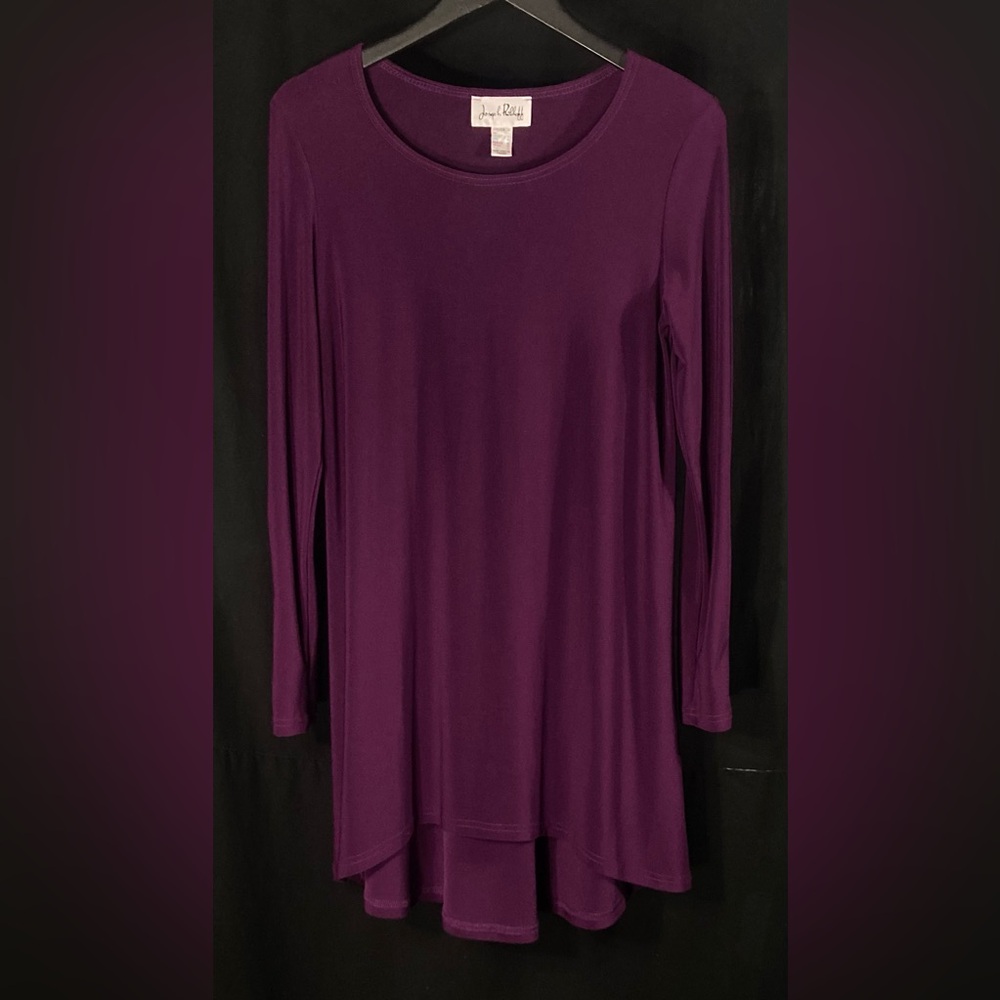 Joseph Ribkoff Rich Purple Long Sleeve Dress